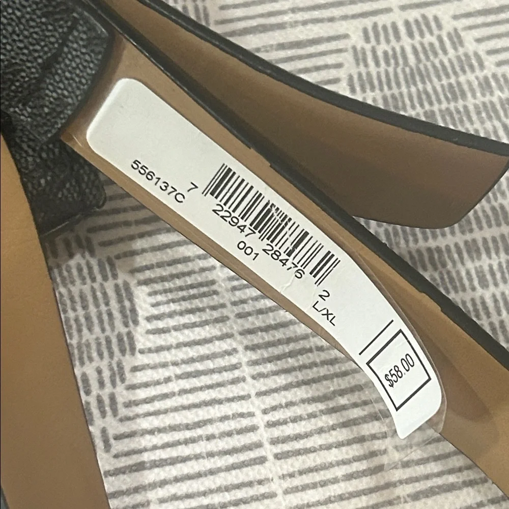 Michael Kors Gray and Black MK Logo Signature Belt Bag NEW - Picture 6 of 8